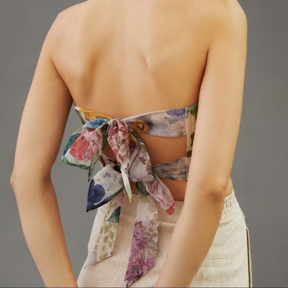 Geisha Designs Women’s Asymmetric Organza Corset Top - Picture 3 of 14